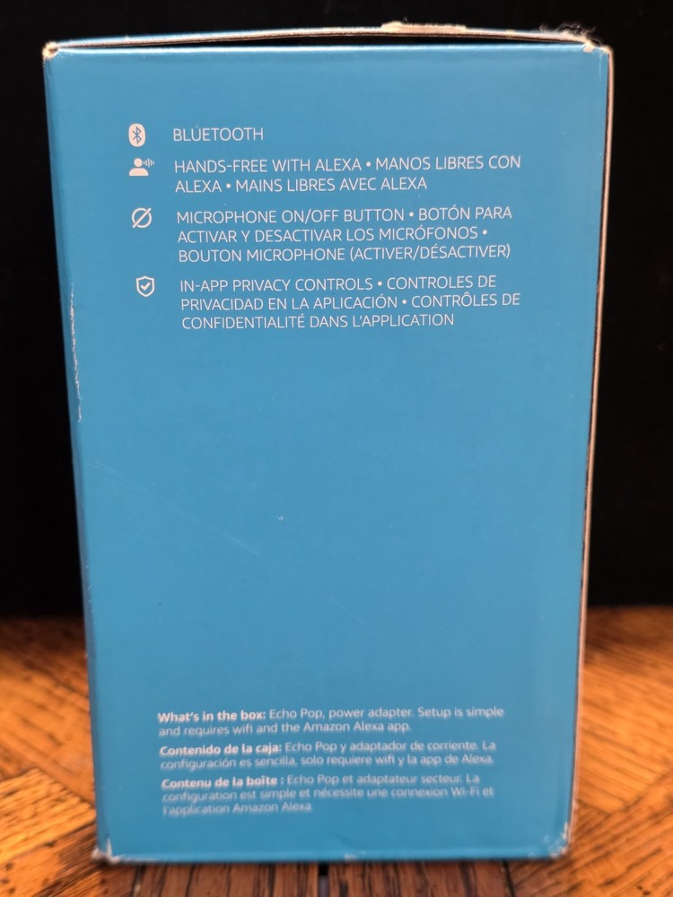 Amazon Echo Pop 1st Gen Alexa Smart Speaker - Charcoal