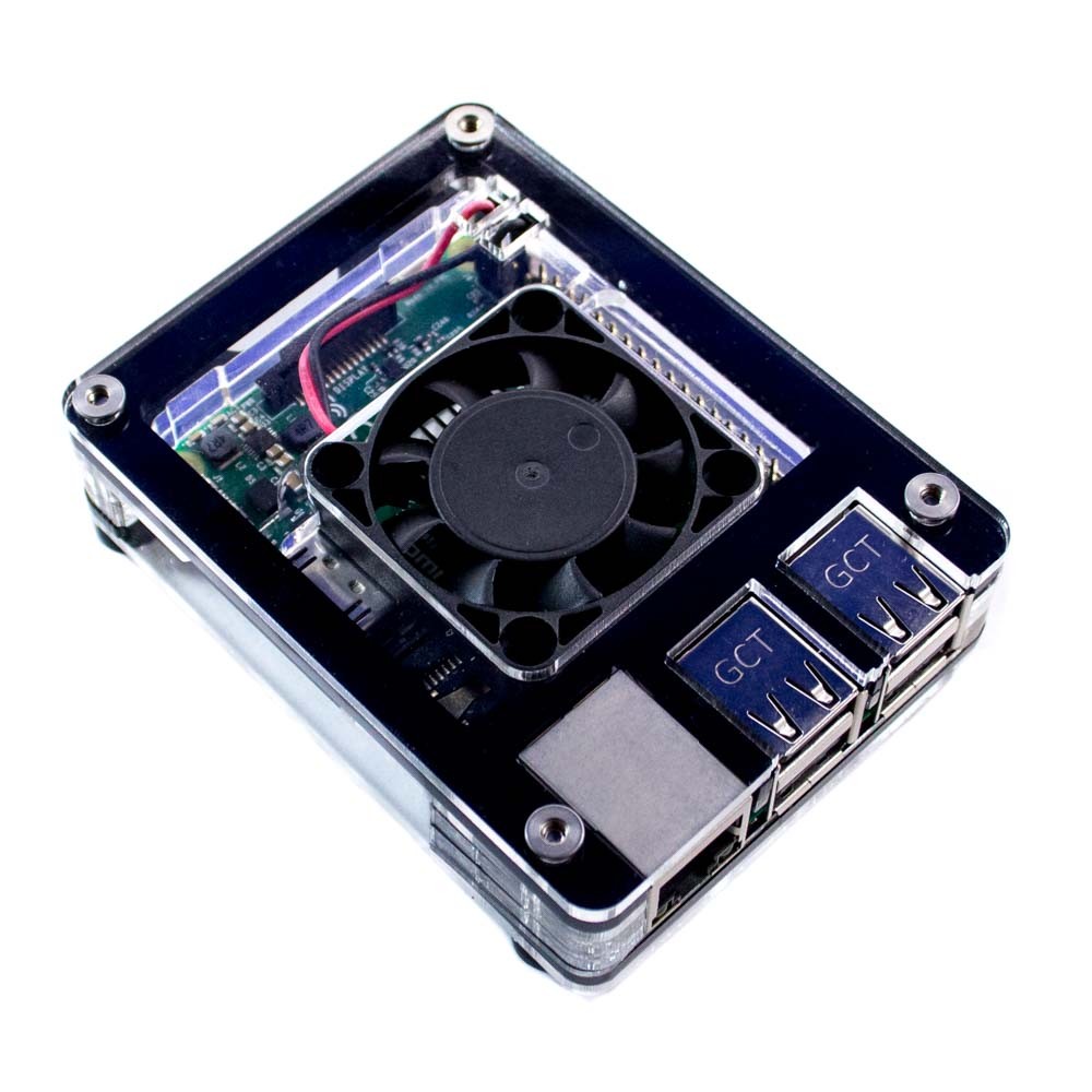 Zebra Classic Interior Fan Case – Raspberry Pi 3 B+ ~ Color Options