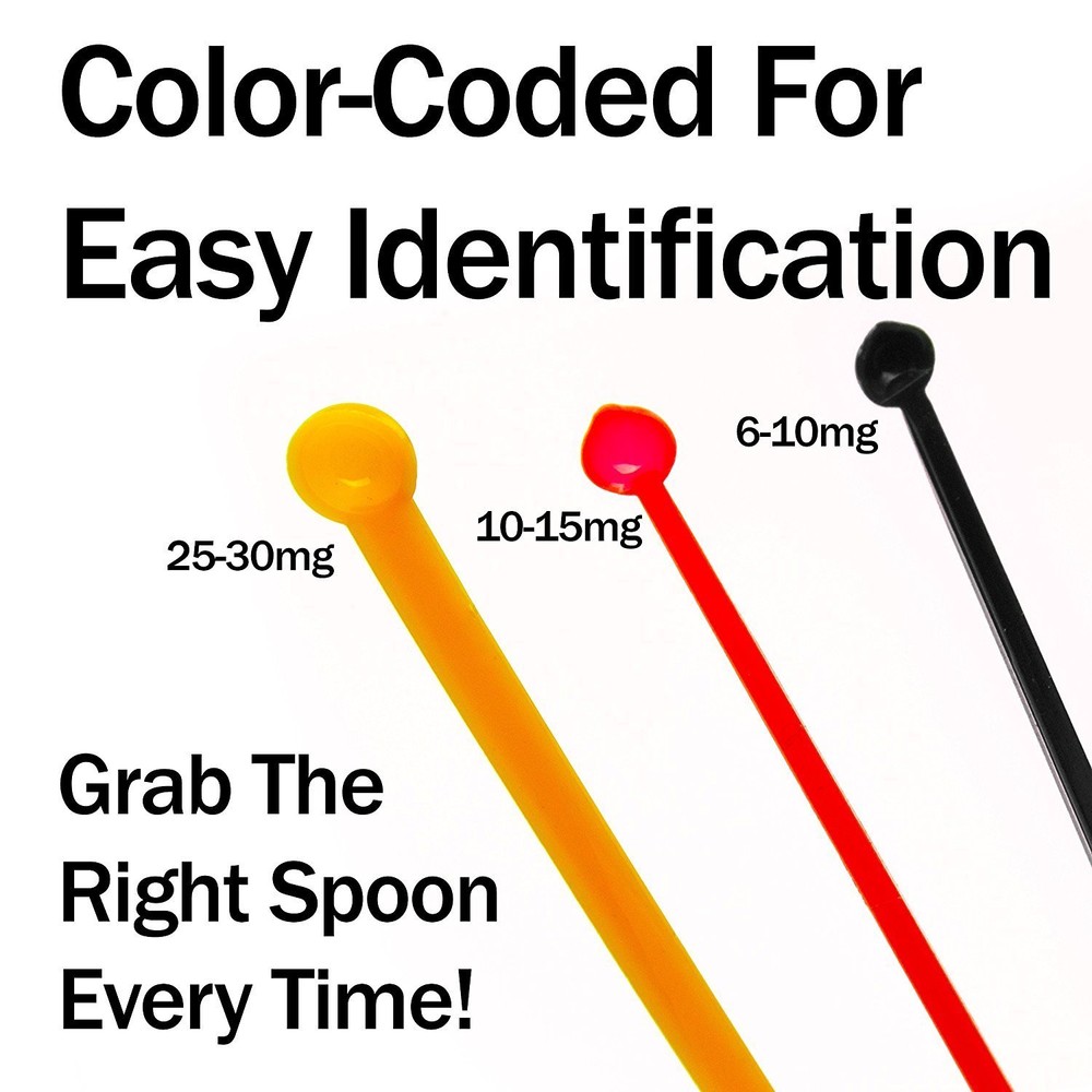 [3-Ct.] 6-30Mg Static-Free Micro Spoons for Supplement Powder by SuperDosing