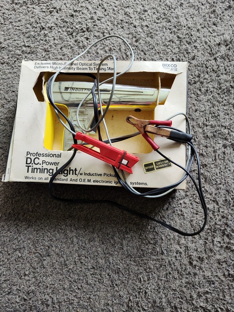 DIXCO. Mode 418 Professional D.C.Power Timing Light Ve3 Open Box