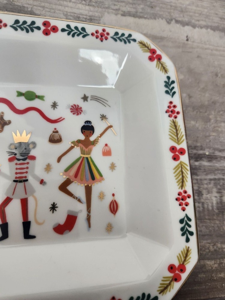 Riffle Paper Co. Vintage-Inspired Nutcracker Christmas Serving Tray