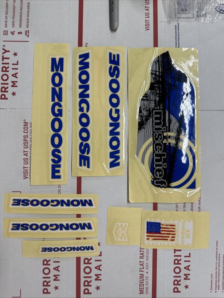 Old School Mongoose - Mischief Blue- Decal set