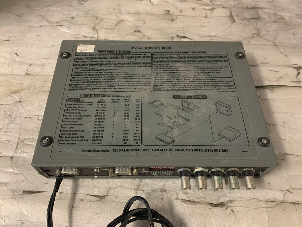 Extron RGB202 Plus Computer Video Interface