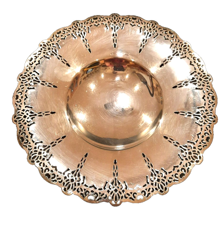 Vintage ARRAS Pattern Benedict Plate 2507 Silver Serving Tray Dish 10.5” W