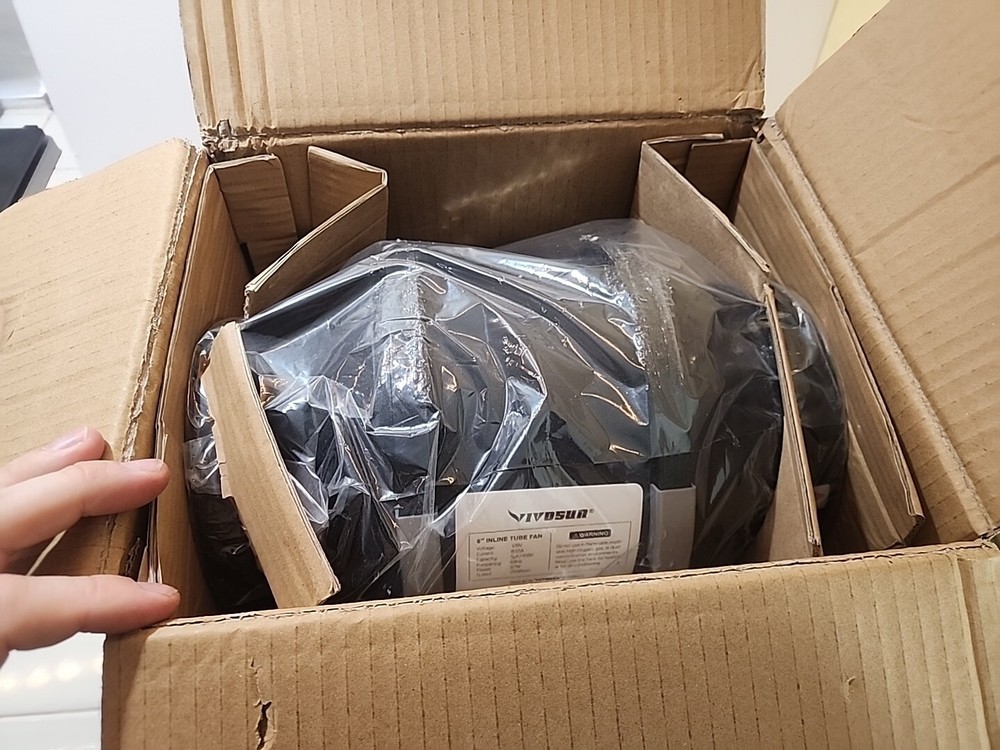Vivosun 6" 390 CFM Inline Duct Fan W/ Variable Speed Controller 306201P-6