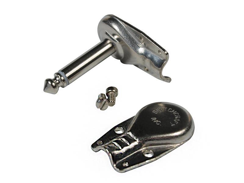Switchcraft 228 Right Angle Pancake Plug, Nickel Pancake Plug - 10 PACK
