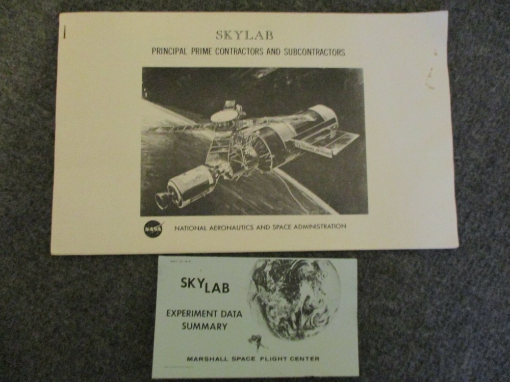 NASA APOLLO/SKYLAB MSFC DATA & EXPERIMENT SUMMARY CONTRACTORS BOOKS FOLD OUTS ++