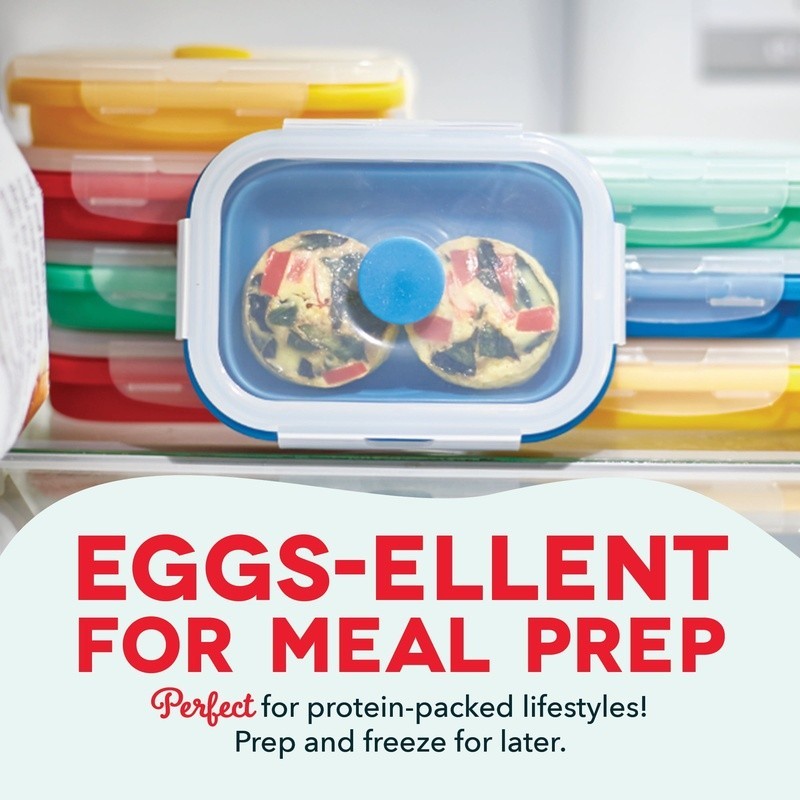 Egg Bite Maker Silicone Molds Healthy Breakfast Quick Meal Prep 6 Egg Capacity