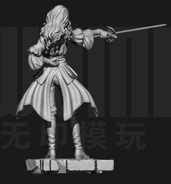 1/24 Resin Lady Warrior Unassembled Unpainted