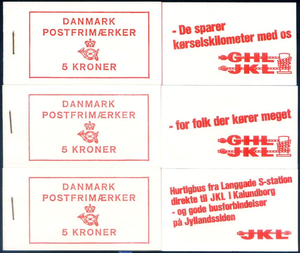 Denmark. Naval lines. 3 different 1967 covers.