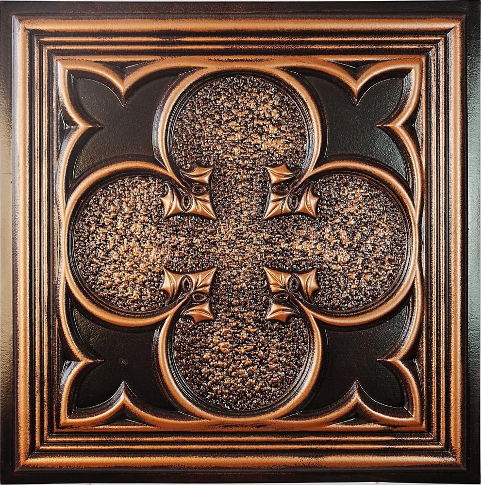 Drop in ceiling tile, interior decorative panel, PL35 Traditional copper 10pcs