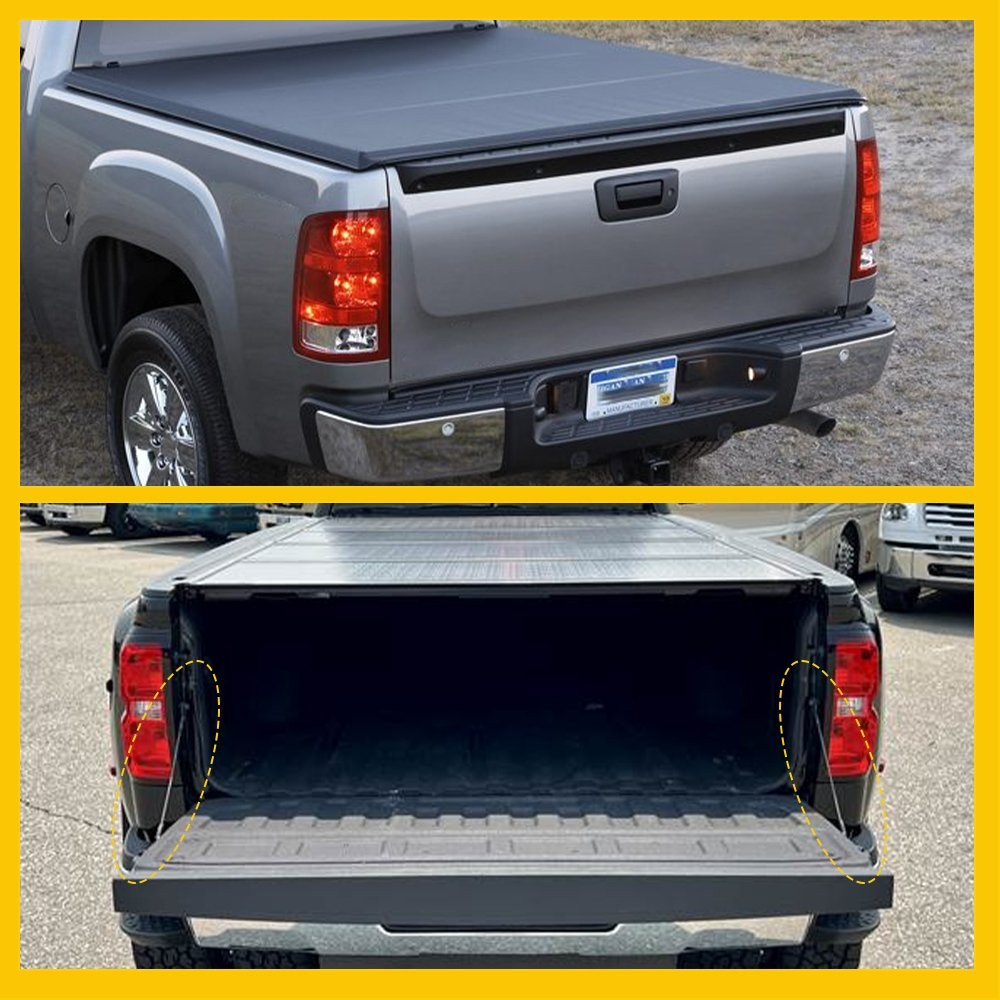 Pair Rear Tailgate Tail Gate Support Cable Strap For 07-16 Chevrolet Silverado