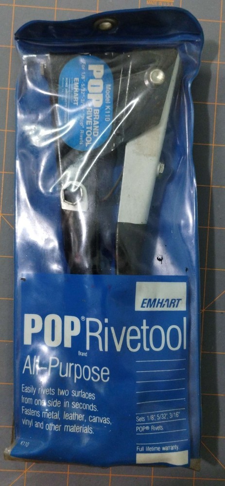 Emhart Pop Rivet Tool #K110 (1/8", 5/32",3/16") Stanley