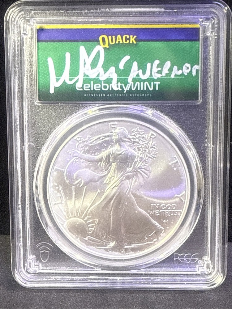 2025 Silver Eagle Gem BU Signed By Matt Doherty