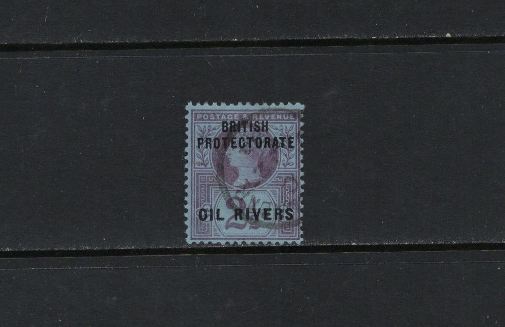 T1140   Niger Coast Protectorate  2 1/2  p.    OVERPRINTED   1v.   used