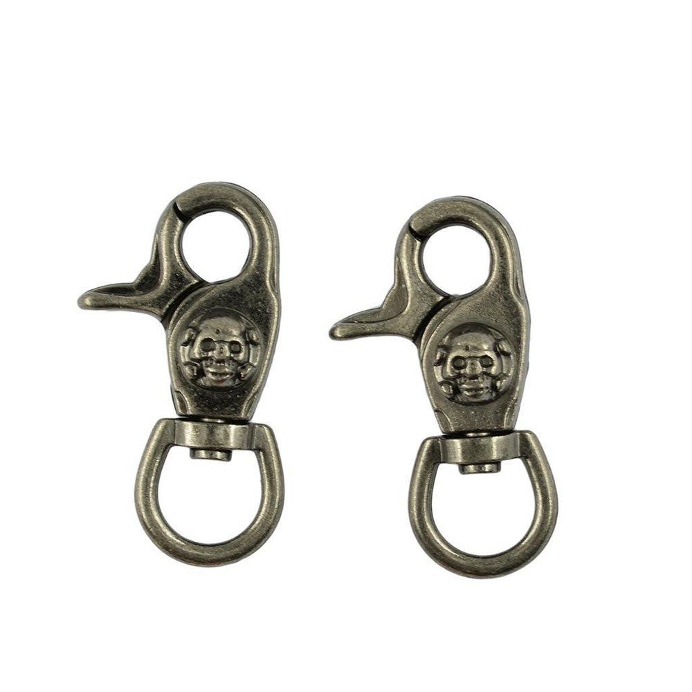 2pcs Vintage Metal Hooks Swivel Snap Hardware Hooks