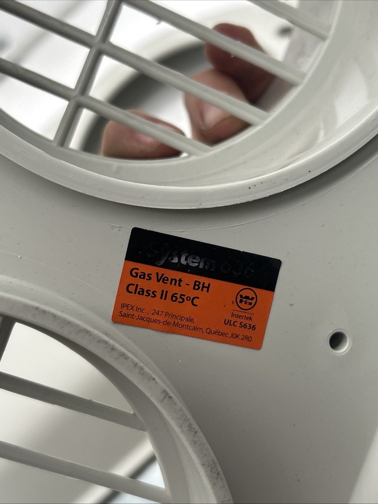 IPEX System 636 Gas Vent Kit 4" Side Wall Cap See Pics