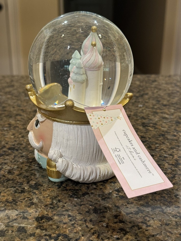 Cupcakes And Cashmere Nutcracker Snow Globe - NEW