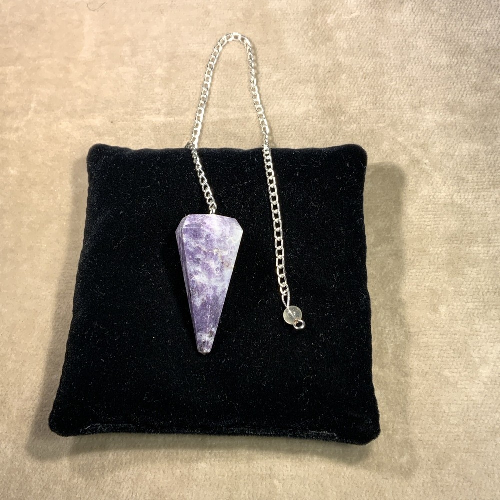 Lepidolite Gemstone Pendulum / Pendant #3