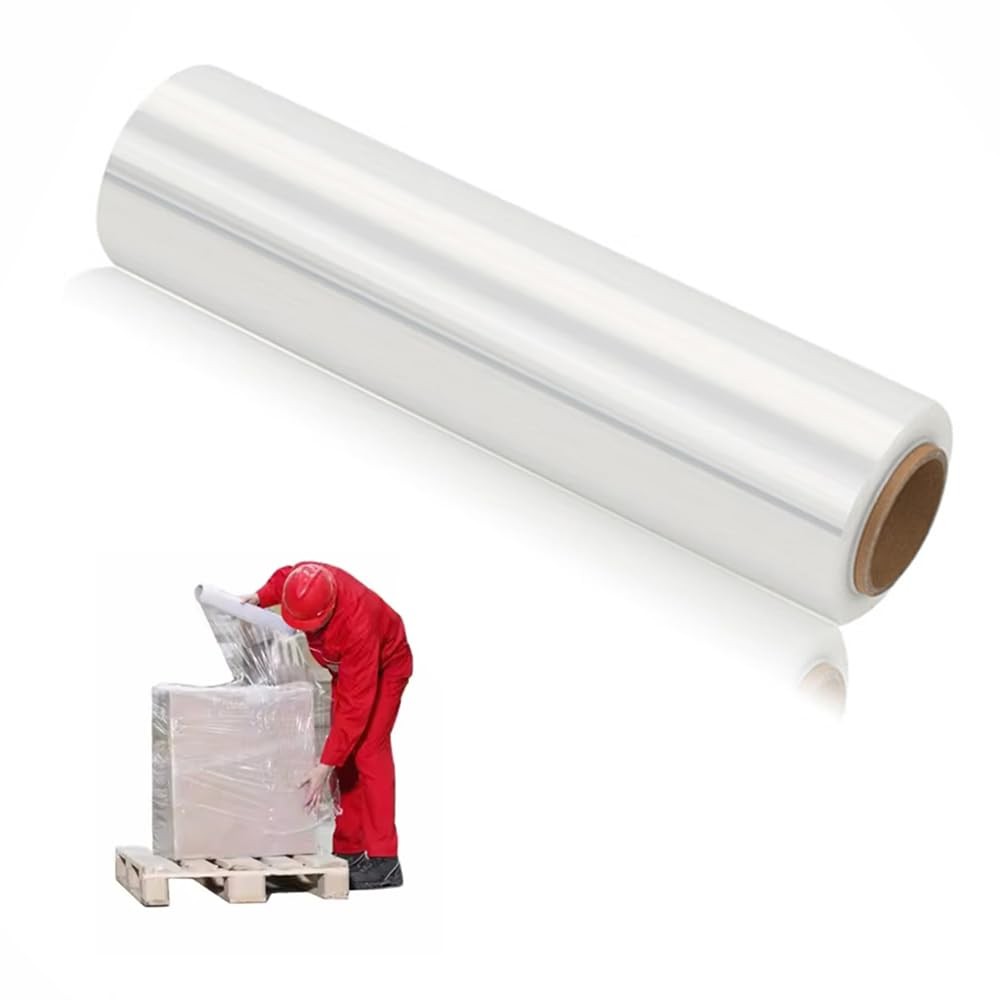 Stretch Wrap Roll Heavy Duty Plastic Moving Wrap 11.8" X 500FT