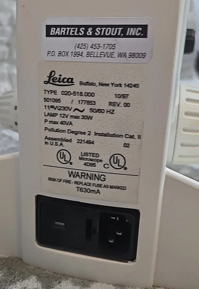 LEICA DMLS Binocular Microscope 020-518.000