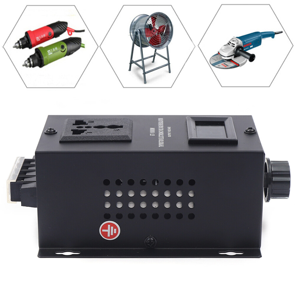 New Variable Voltage Regulator Dimmer Motor Speed Controller AC 110V SCR 10000W