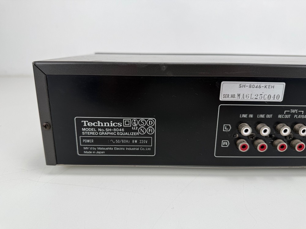 Technics SH - 8046 Stereo Graphic Equalizer - Sold as is
