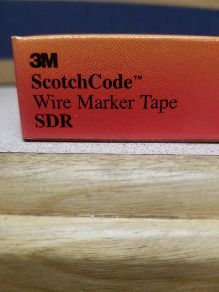 3M SDR-OR ScotchCode Wire Marker Tape Refill Roll, 10 Pack.