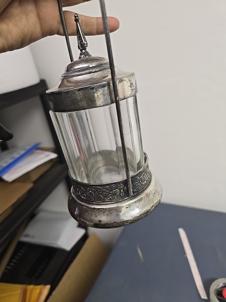 Vintage Silverplate Pickle Castor