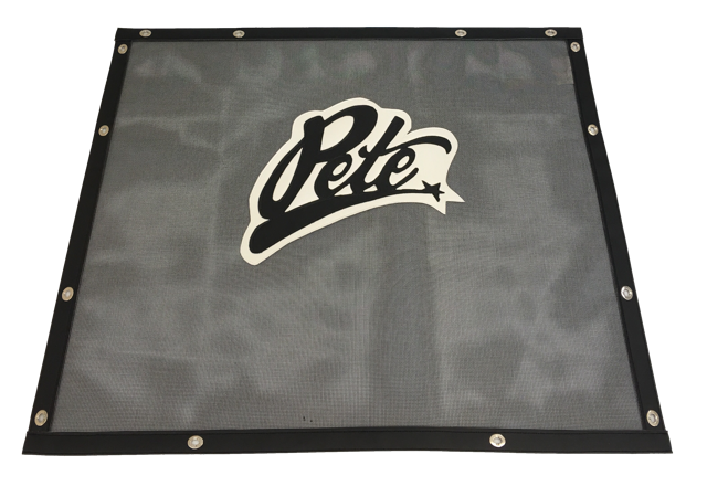 Pete Peterbilt 357/377/378/379 REGULAR (straight) hood Designer Bug Screen