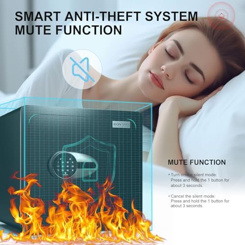 BONANO 1.6 CUB FIREPROOF SAFE WITH MUTE FUNCTION DIGITAL TOUCH - Scratch & Dent
