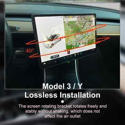 Screen Swivel Mount For Tesla Model 3 Y Screen Display GPS Rotation Bracket