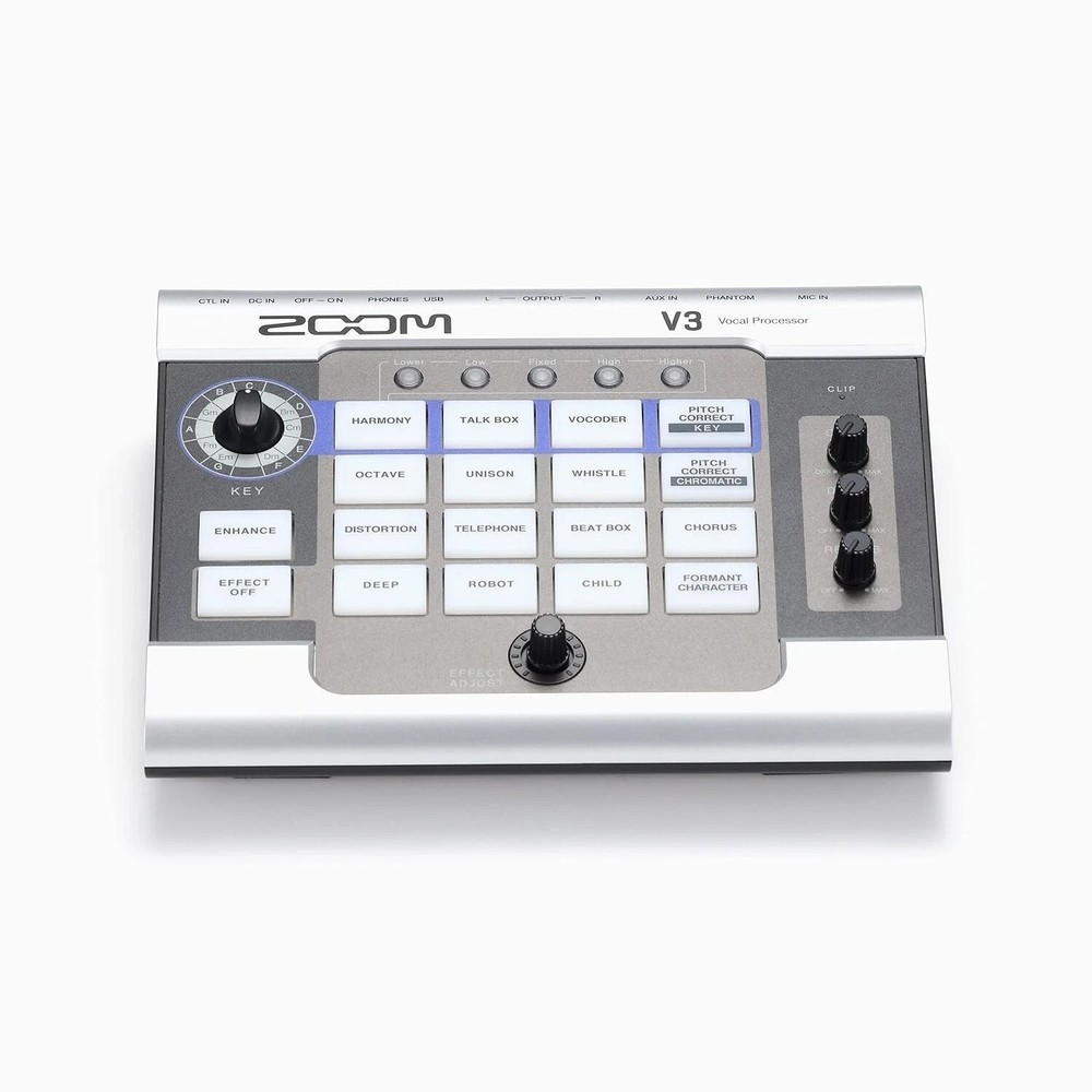 ZOOM V3 Vocal Processor Voice Effects Voice Changer Multi-Effect