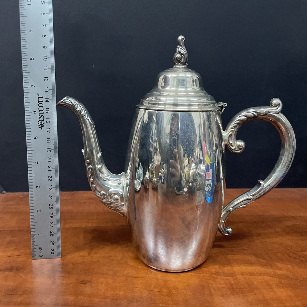 Vtg 5pc Wm A Rogers Silverplate Tea Pot Set
