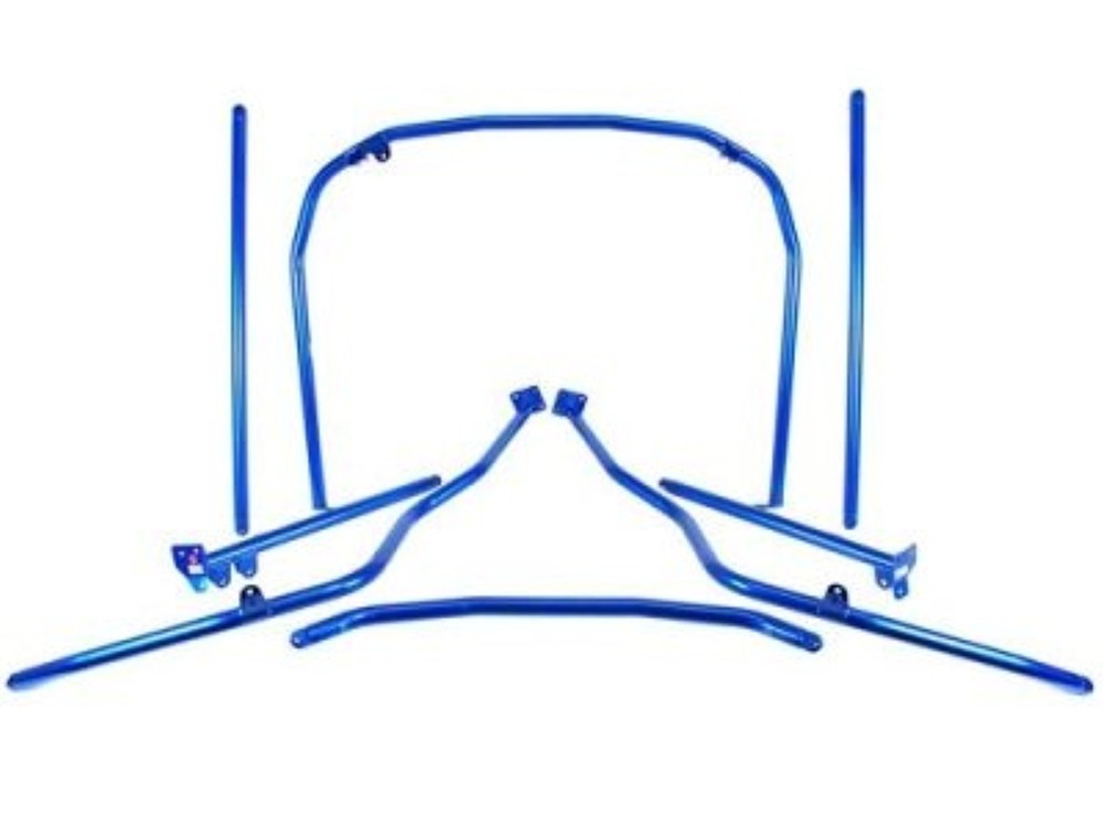Cusco Chromoly Roll Cage 4-Point w/ Harness Bar (Blue) for 2000-2003 Honda S2000