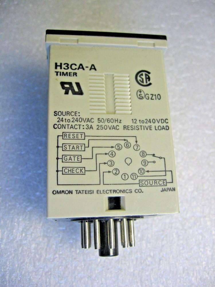 Omron HC3A-A Multi-Function 11-Pin Timer Relay Module 24-240 VAC