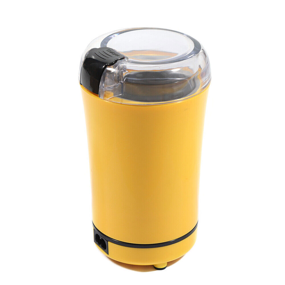 Compact Electric Grinder for Coffee, Nuts, Spices & Grains – Yellow