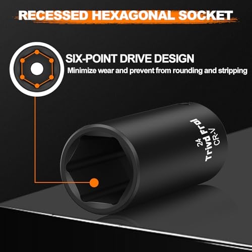 Metric Impact Socket Set 1/2" Drive - 26 Piece Deep Impact Socket Set 1/2"