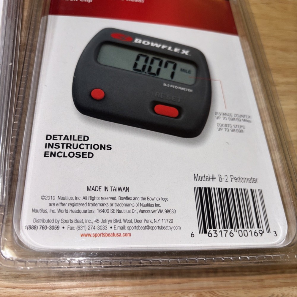 Set Of 2 Digital Pedometers-AARP&Bowflex
