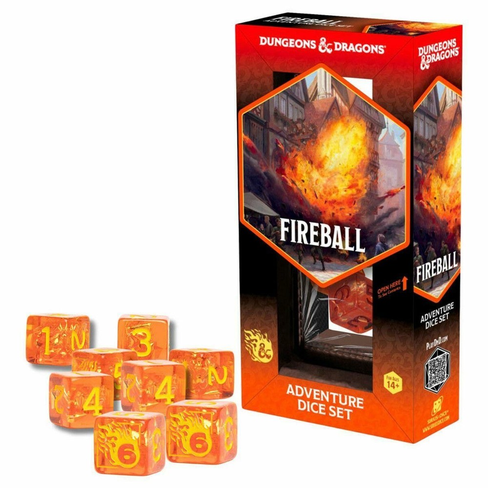 Dungeons & Dragons Adventure Dice Set: Fireball