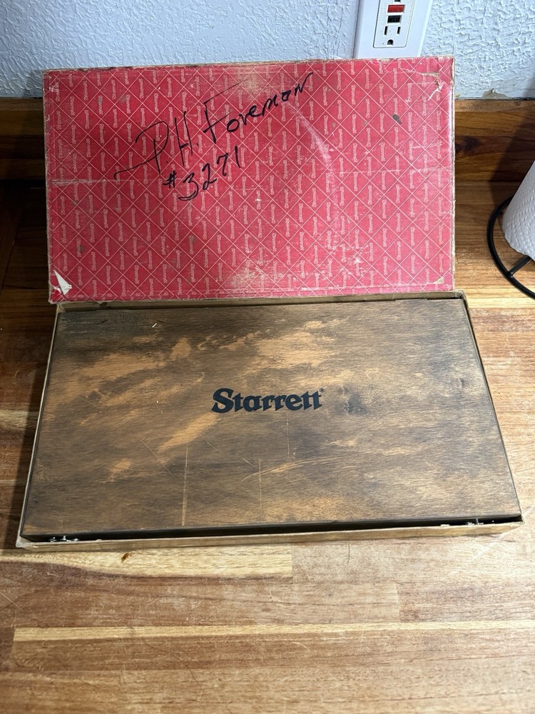 STARRETT 224 INTERCHANGEABLE MICROMETER 6"-9" .001 MACHINIST TOOLS