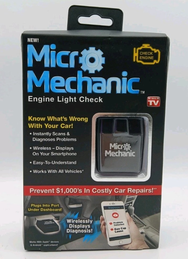 Micro Mechanic Car Fault Reader Diagnostic Tool Scanner Engine Light Check NEW!