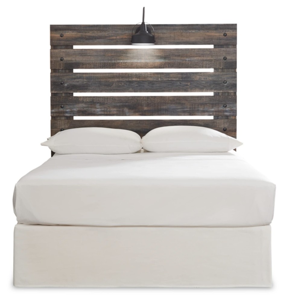Signature Design by Ashley Drystan Full Slat Panel Headboard with Sconce