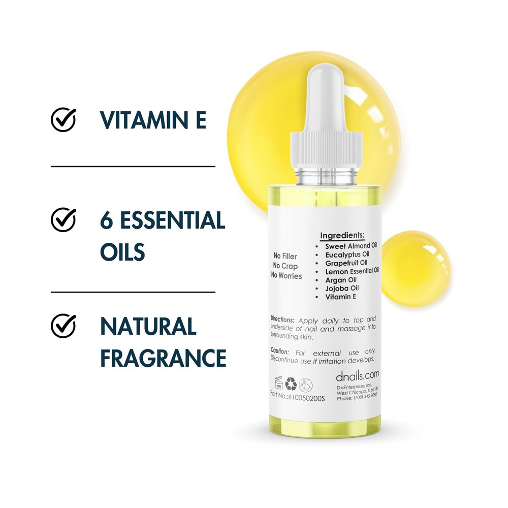 DeEnti Cuticles Maintenance Pack, Bundle Includes Citrus Scented Cuticle Remo...