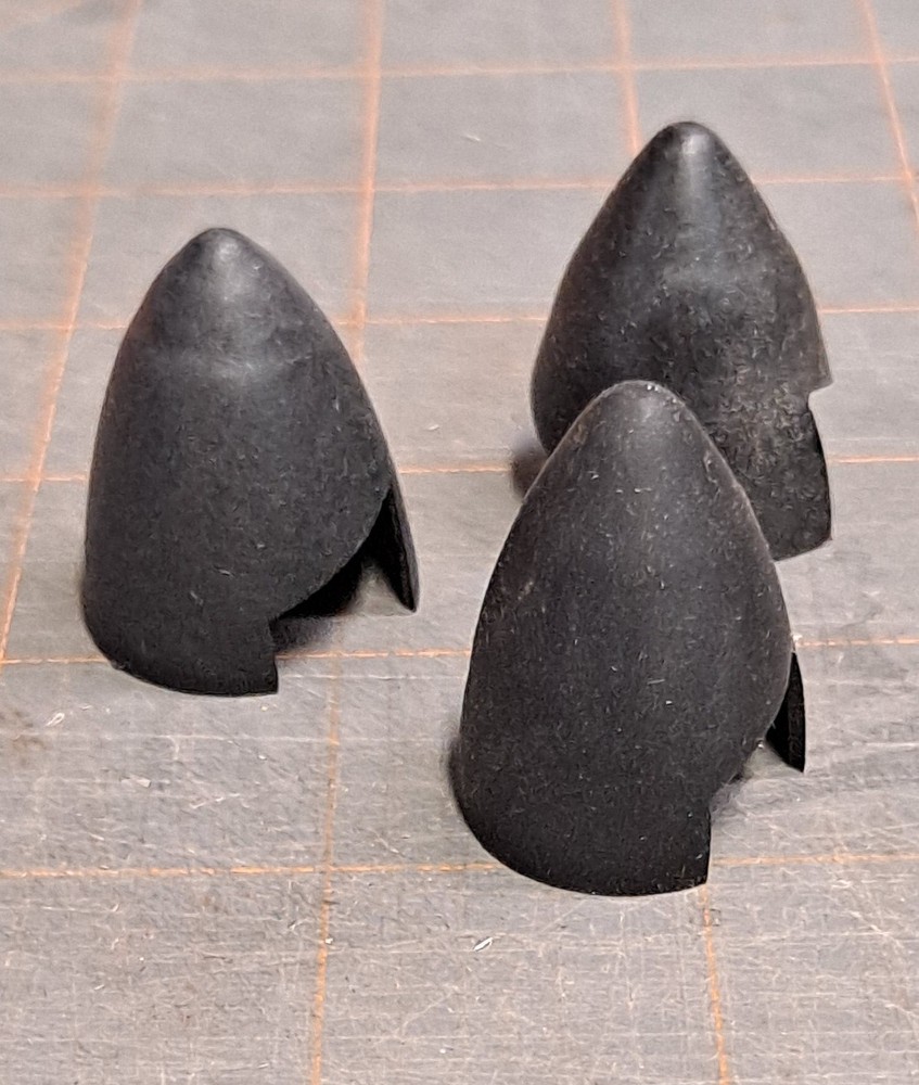 GWS 2-blade IPS/EPS RUBBER SAFETY SPINNER (USED) - 3 pieces plus another