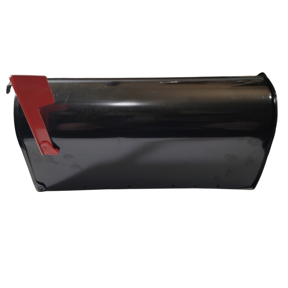 Architectural Mailboxes Elite Black Medium Steel Post Mount Mailbox Model E1100B