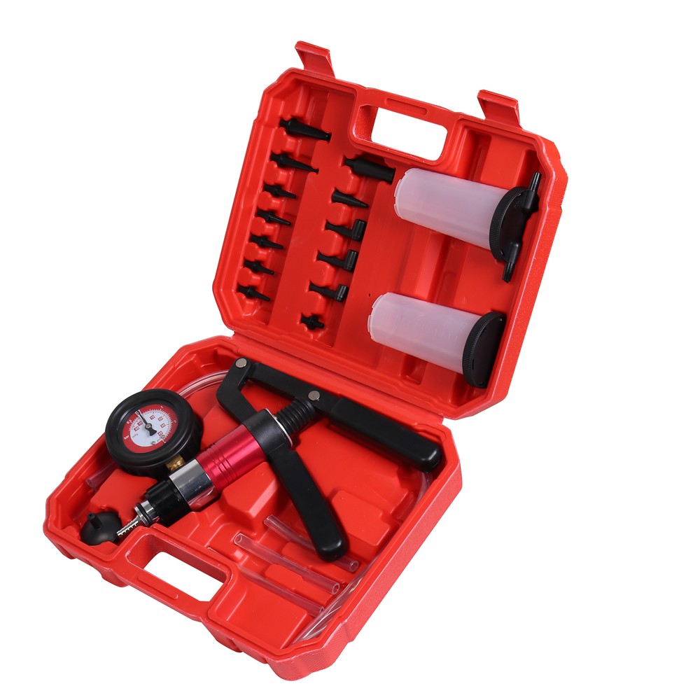 Hand Held Vacuum Pressure Pump Tester Liquid Transfer Brake Bleeder Storage Tool