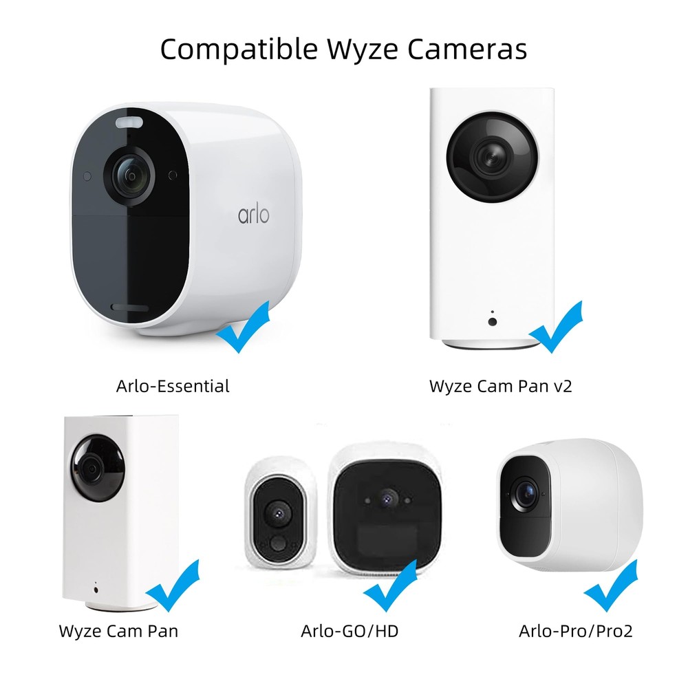 Security Camera Mount Bracket for Camera with 1/4 Screw Head Wall Mount Compa...