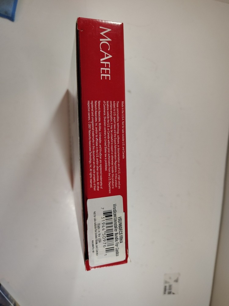 McAfee Uninstaller 6.5 (Rare)