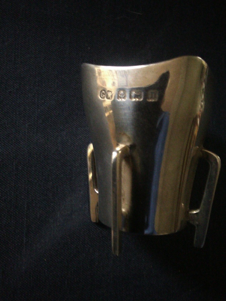 A Set Of 6 Silver Mether Cups.